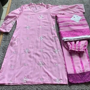 Light pink cotton suit